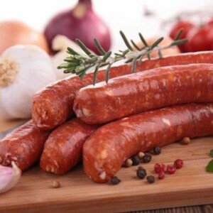 Beef sausages